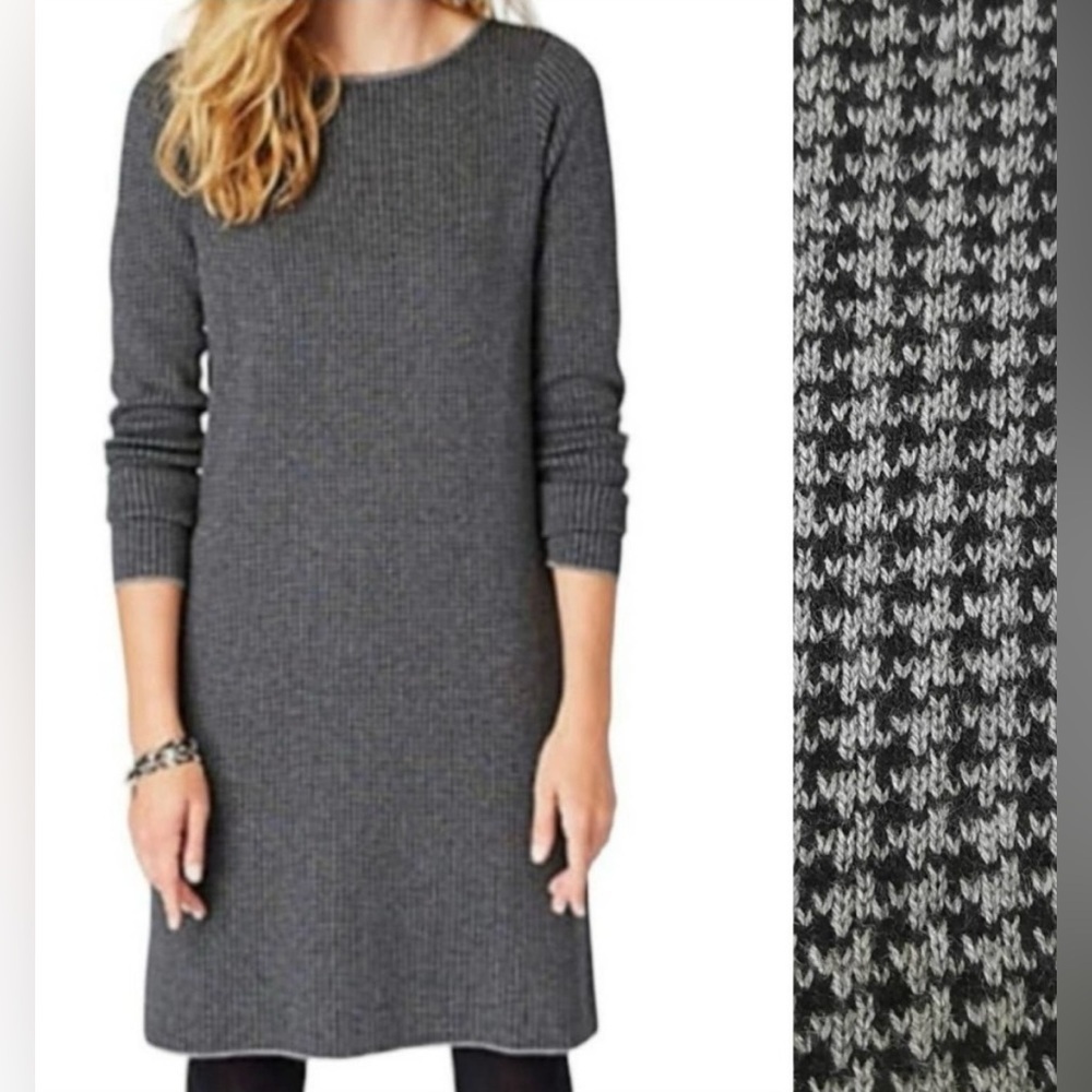 J. Jill Women’s Houndstooth Sweater Dress Size L